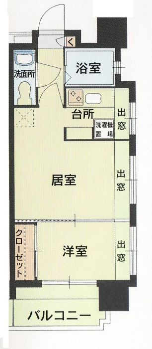 エステートモア平尾公園通りの間取り