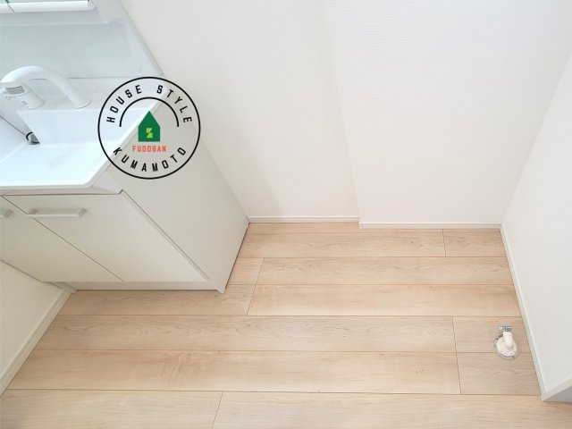 合志市栄第6-1棟(1号棟)の内観：施工例|ランドリースペースは広さもたっぷり。