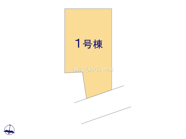 鴻巣市鎌塚　新築一戸建て　リーブルガーデン　01の区画図|1号棟