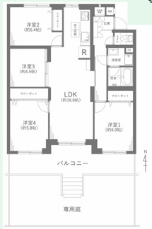  | 【堀田サンハイツB棟】✨️仲介手数料無料✨️伝馬小学校・明豊中学校