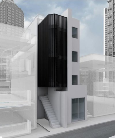 【渋谷区富ケ谷1丁目新築売りビル】　「令和8年2月竣工予定」「代々木公園駅徒歩30秒！」「代々木八幡駅徒歩1分！」