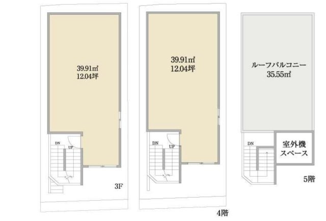 【渋谷区富ケ谷1丁目新築売りビル】　「令和8年2月竣工予定」「代々木公園駅徒歩30秒！」「代々木八幡駅徒歩1分！」の間取り