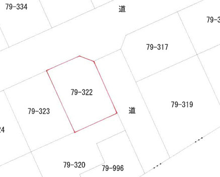 網走市鱒浦4丁目　土地の区画図