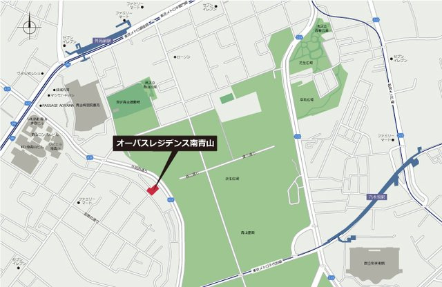 オーパスレジデンス南青山の地図