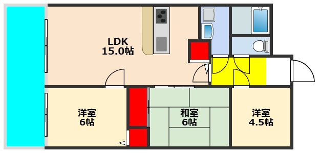 フローラーなかじまの間取り