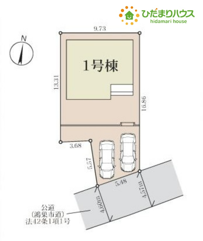 鴻巣市鎌塚　新築一戸建て　リーブルガーデン　01の区画図