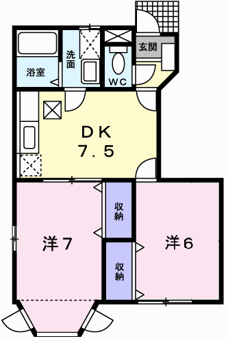 クレストヨコセキの間取り