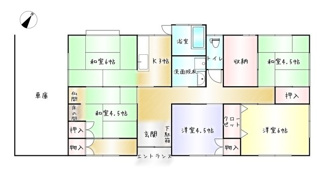 【間取り】 | 鹿屋市川西町　中古戸建