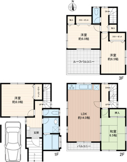【間取り】 | 戸田市美女木2丁目　中古戸建 | 4LDK
土地面積：67.68㎡(約20.47 坪)
建物面積：101.25㎡(約30.62坪)
