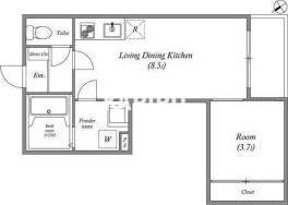 ハーモニーテラスRen相川の間取り