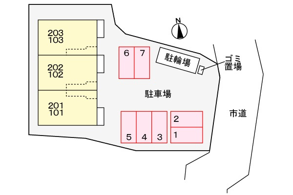 フラワープラスの区画図