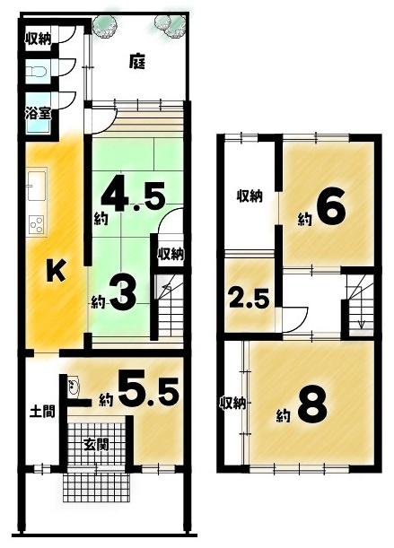 聚楽廻松下町の間取り