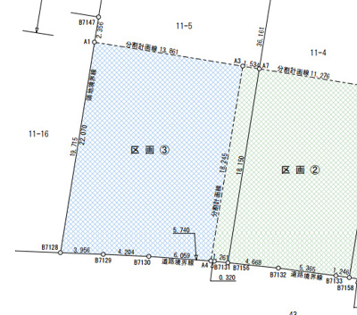 【区画図】 | 真岡市さくら二丁目土地 | 区画③