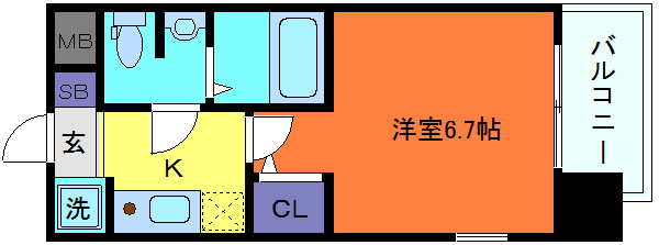 ライジングコート深江本町フラワーパークの間取り