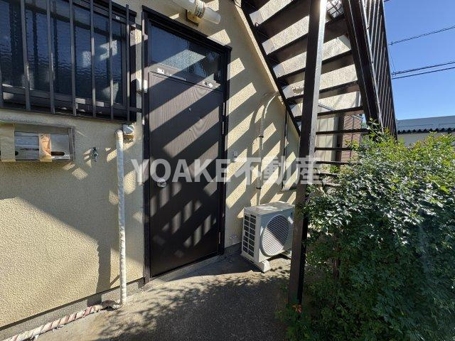 原コーポのエントランス