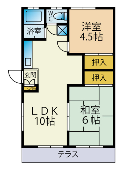 【間取り】 | 原コーポ