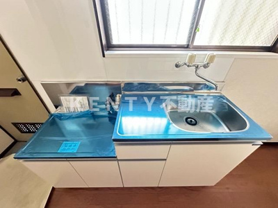 【キッチン】 | クリーンハイツ | コンパクトなキッチンで掃除もラクラク