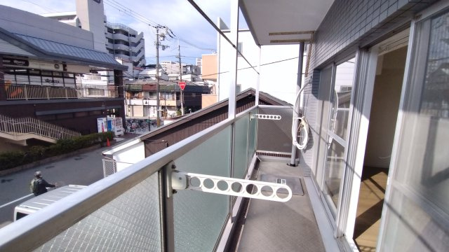 セントラルプラザ東住吉のバルコニー