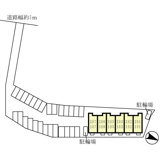 滝つじハイムの区画図