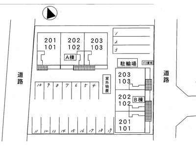 【区画図】 | メゾン・ド・アンジュＢ