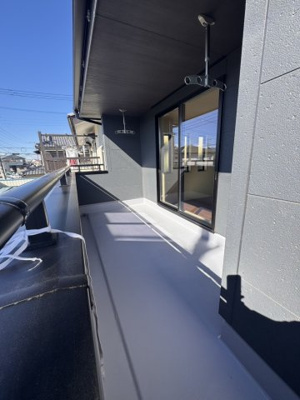 【バルコニー】 | リーブルガーデン．S　深谷上柴町西第３　 | 現地バルコニー（2026年02月02日）撮影