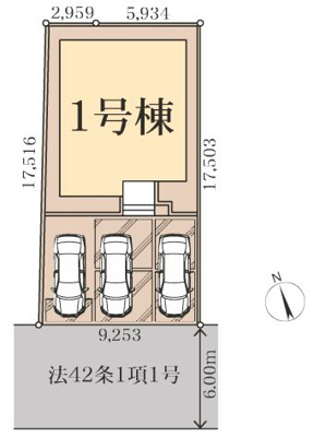 【区画図】 | リーブルガーデン．S　深谷上柴町西第３　 | 現地区画図