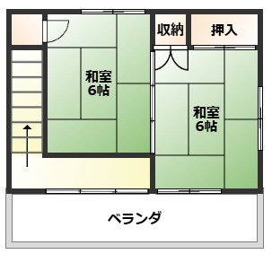山ノ神貸家の間取り|２F