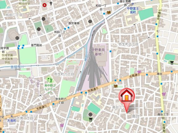 レオーネ方南町の地図