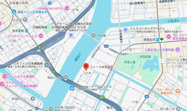 フィース水天宮前の地図