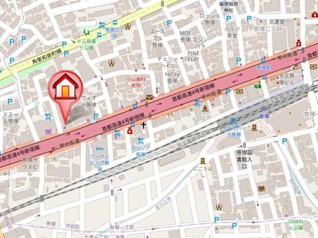 レジディア笹塚Ⅱの周辺