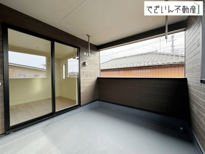 【バルコニー】 | Cradle garden鴻巣市箕田第9　新築住宅 | ≪2号棟≫
現地(2026年3月撮影)