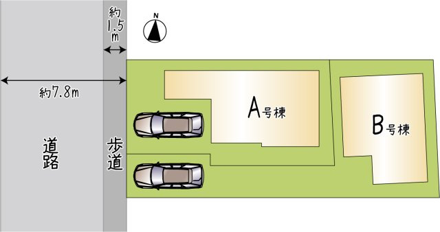 大社町の区画図
