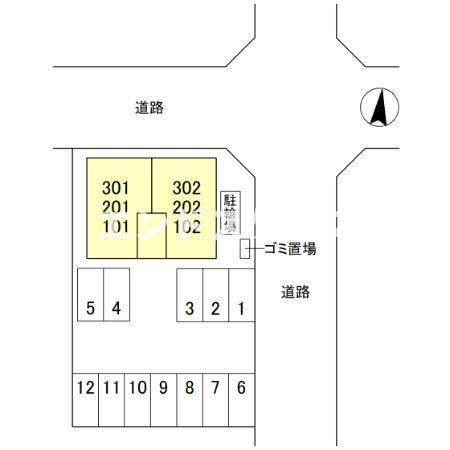 ＥＩＪＵ ＨＯＵＳＥ Ⅱの区画図|高崎、前橋のお部屋探しはエンドスケープまで！お客様の理想お聞かせ下さい♪