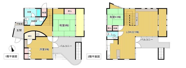 商談中　大室高原中古建て住宅の間取り