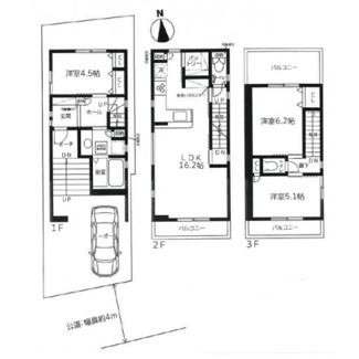 【間取り】 | 灘区篠原中町４丁目　新築戸建て