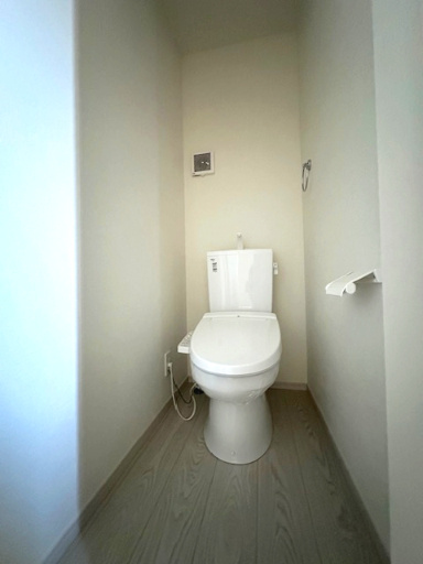 【トイレ】 | Terrechez豊中市東豊中町1期 | 温水洗浄便座付きのトイレで、寒い季節でも温かい便座で身体が冷えることなく座ることができます。