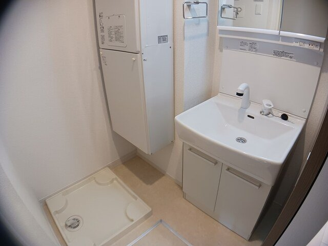 アスカⅠの洗面所|スペースが確保できる洗面所です