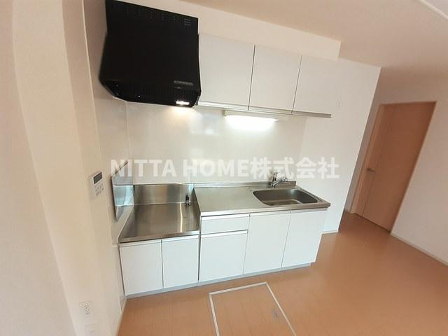 スカイヒルズコートのキッチン|ガスコンロ設置可◎清潔感のあるキッチン◇