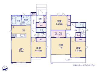 【間取り】 | 越谷市袋山　新築一戸建て