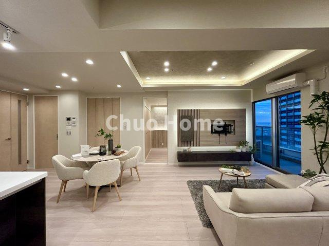 プラウドタワー東雲キャナルコートの居間・リビング|居間リビング