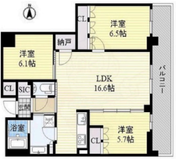 グランドメゾン新梅田タワーの間取り