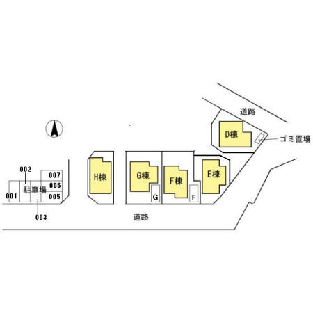 川崎市多摩区枡形４丁目の一戸建ての区画図