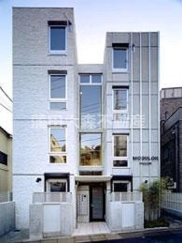 MODULOR馬込の外観|2007年11月築　RC鉄筋コンクリート造地上4階建て総戸数14戸
東京都大田区東馬込2丁目　都営浅草線馬込駅最寄り徒歩6分