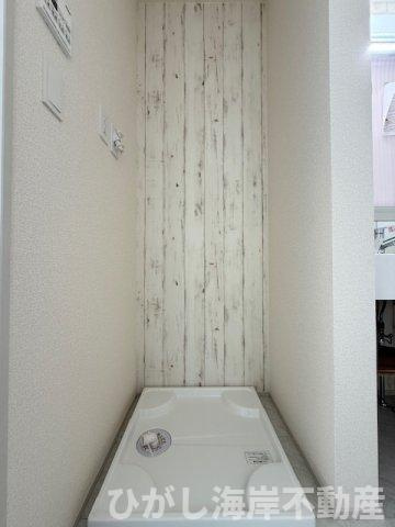 茅ヶ崎市松が丘２丁目　新築戸建　全2棟のランドリースペース|洗濯機置場