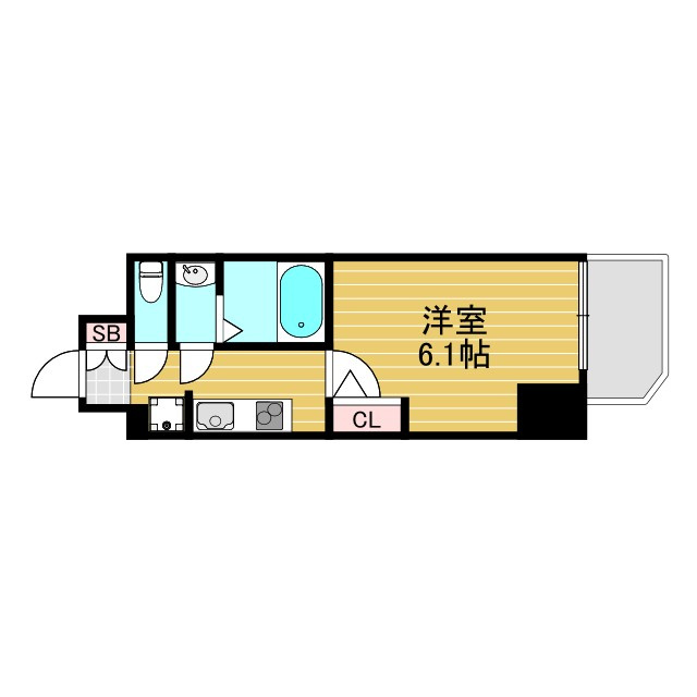 エムブイインプ新大阪の間取り