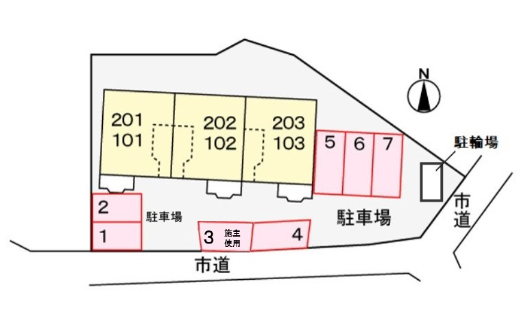 サン・オリエンスＲ．Ｓの駐車場|駐車場