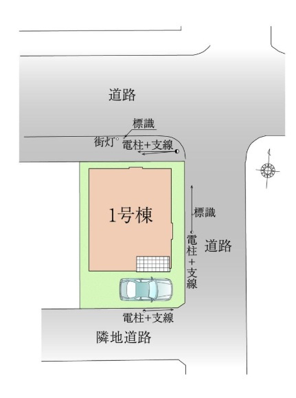 新築デザイナーズ分譲住宅限定1棟　４LDK対応可能な間取り！　～港北区新吉田東5期～の区画図|四季を通じて自然と触れ合えるスポットが周辺には盛りだくさん！お散歩やジョギング、週末のご家族での遊びに最適です。目の前に広がる開放感とゆとり、暮らしの夢を育む理想の住まいがここにはあります。