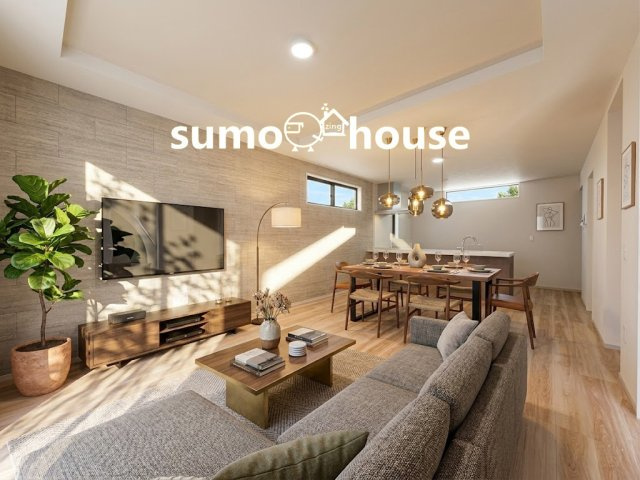 新築デザイナーズ分譲住宅限定1棟　４LDK対応可能な間取り！　～港北区新吉田東5期～の居間・リビング|居間です