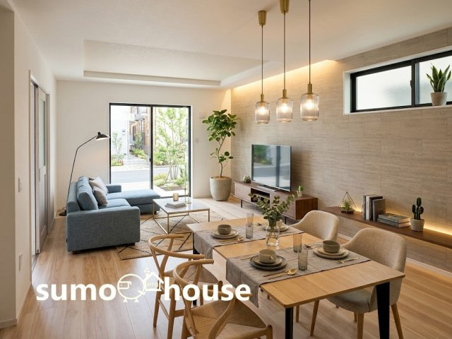 新築デザイナーズ分譲住宅限定1棟　４LDK対応可能な間取り！　～港北区新吉田東5期～の居間・リビング|使いやすい居間です