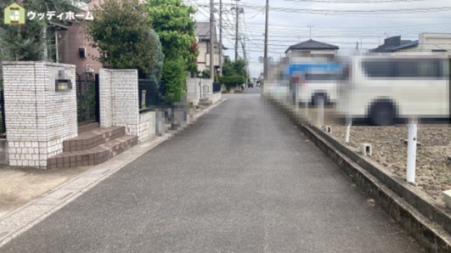 越谷市大泊第9　新築一戸建ての前面道路含む現地写真